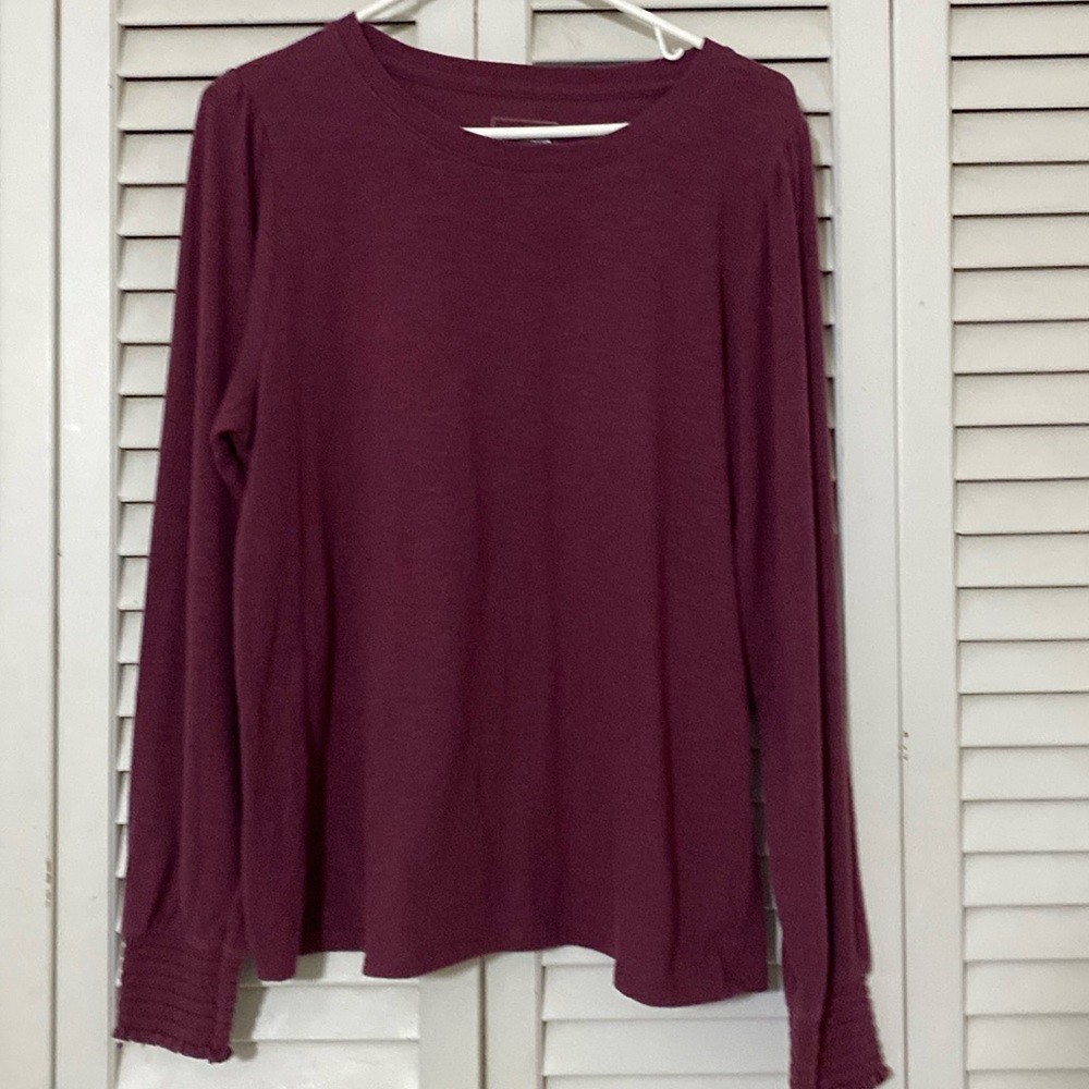 Sonoma plumb colored tee long sleeve size Large